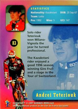 1997 Eurostar Tour de France #83 Andrei Teteriouk Back